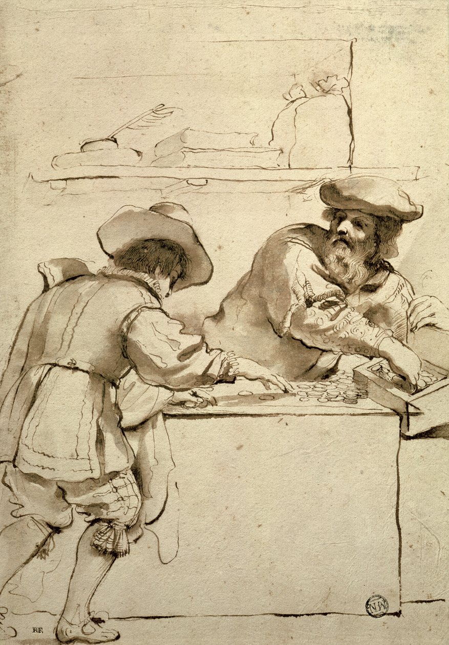 Der Geldverleiher von Giovanni Francesco Barbieri