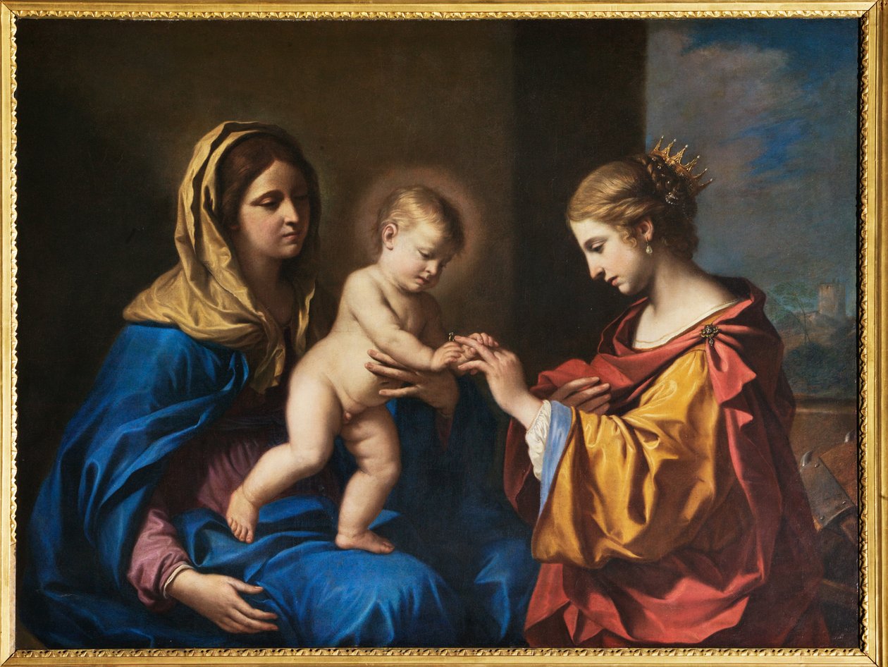 Mystische Hochzeit der heiligen Katharina von Guercino