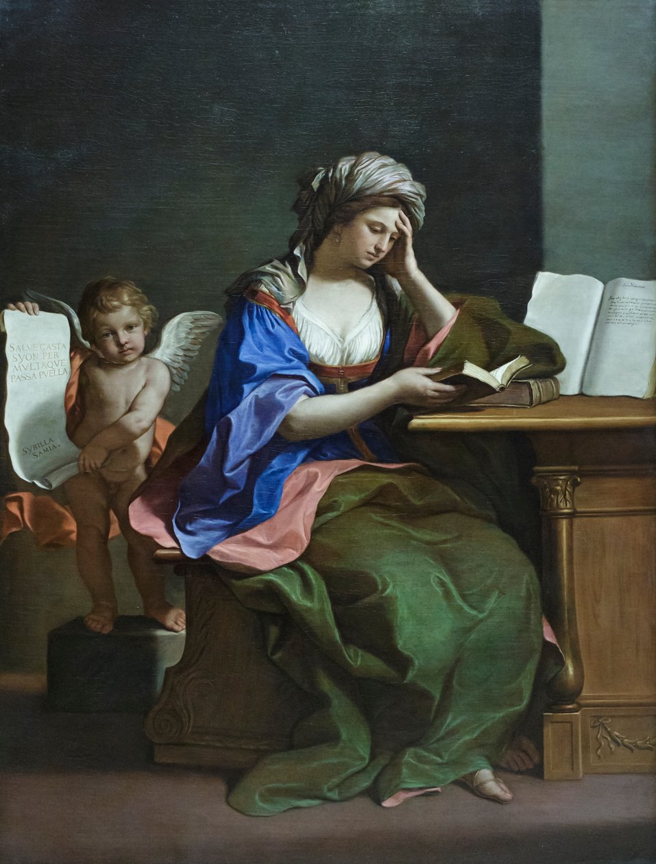 Die samische Sibylle mit einem Putto von Guercino (1591 1666)