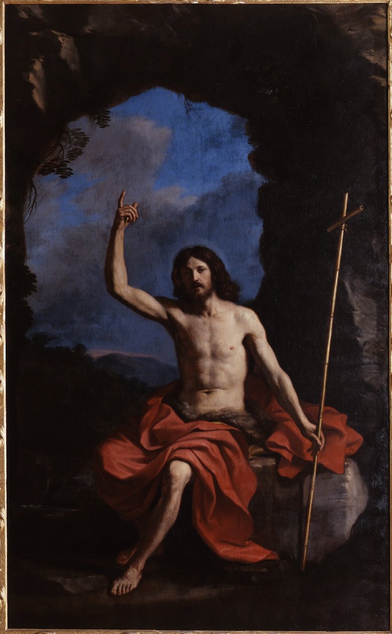 Guercino, Johannes der Täufer in der Wüste, 1650 von Guercino
