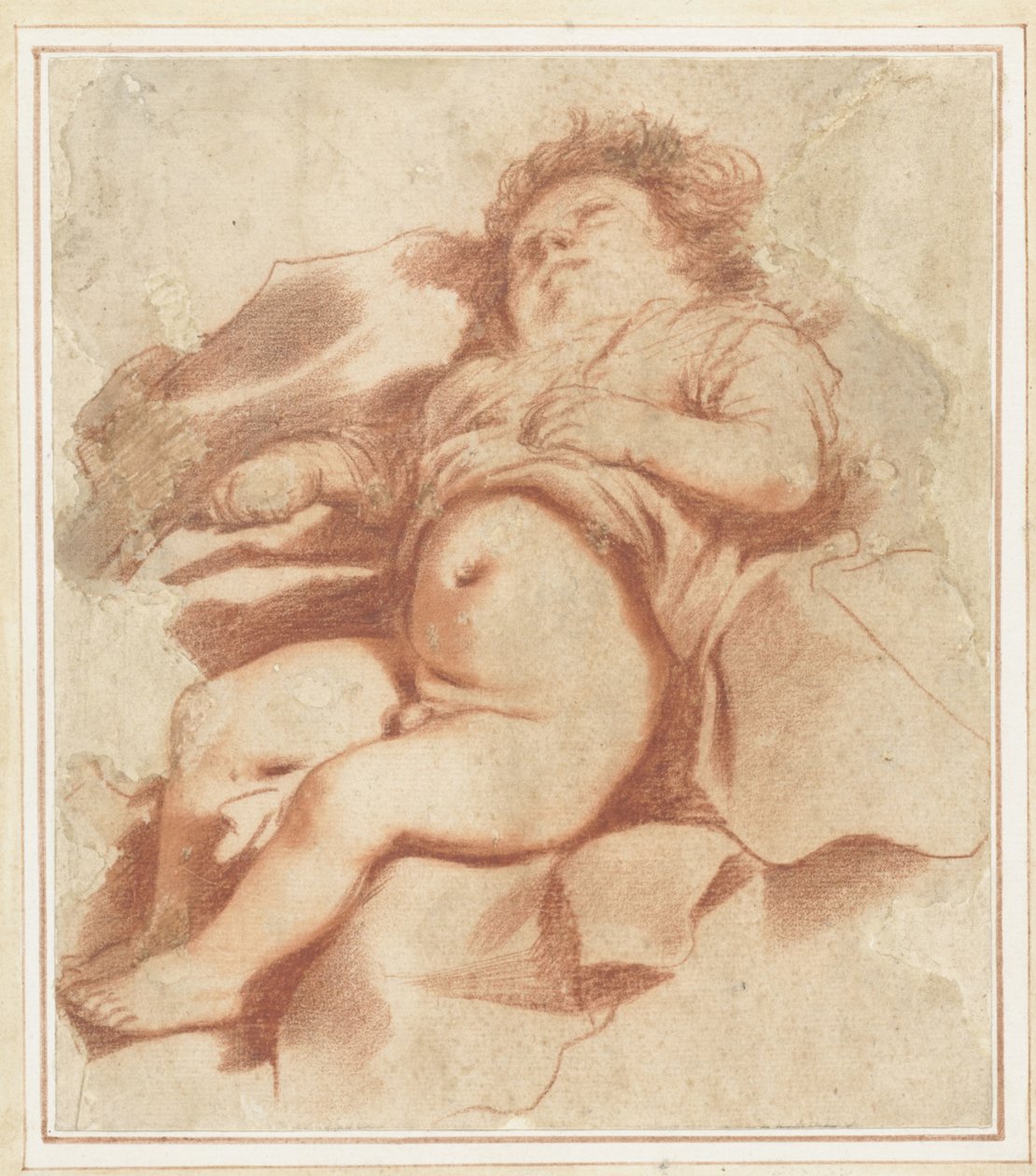 Studie eines schlafenden Kindes von Guercino