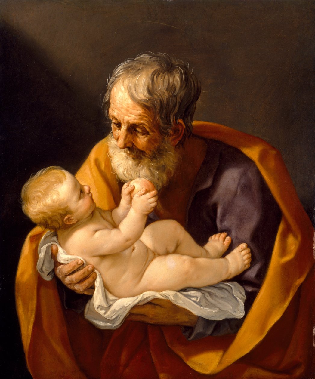 St. Joseph und das Christuskind, 1634-40 von Guido Reni