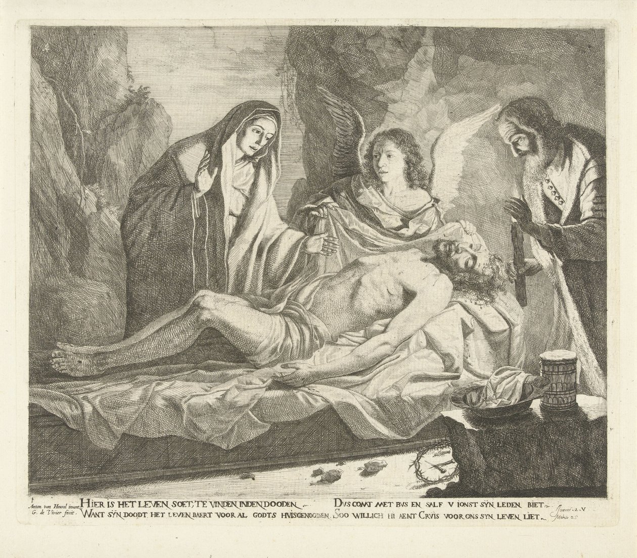 Grablegung Christi von Guillaume Duvivier