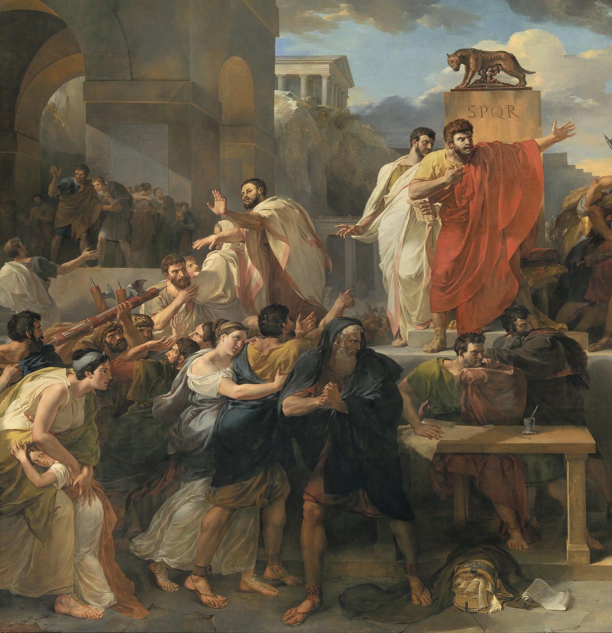 Detail: Tod der Virginia von Guillaume Lethiere
