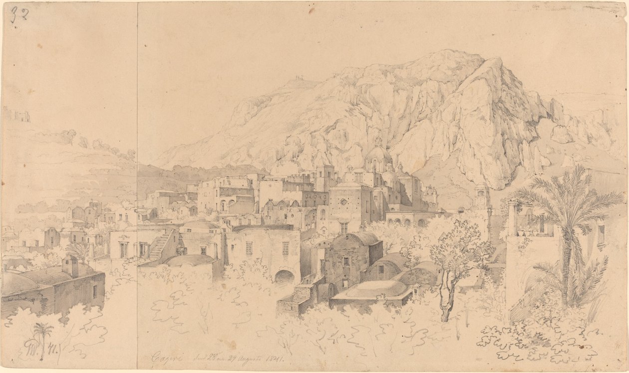Blick auf Capri von Gustaf Wilhelm Palm