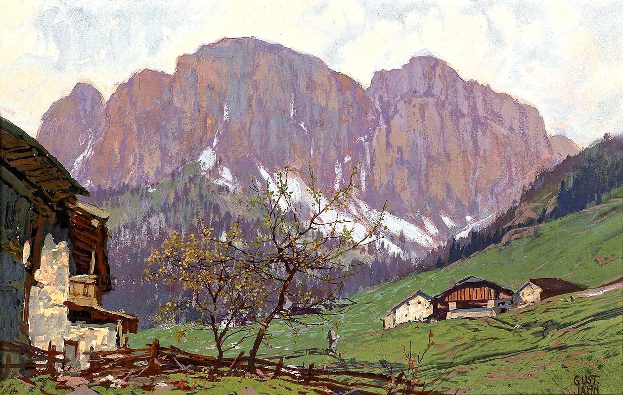 Bergmotiv von Gustav Jahn