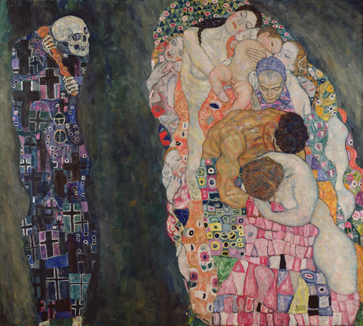 Tod und Leben, ca. 1911 von Gustav Klimt