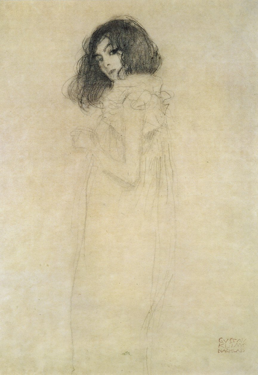 Porträt einer jungen Frau, 1896-97 von Gustav Klimt