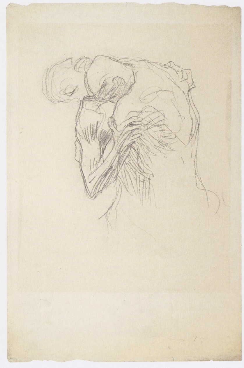 Ringende Männer von Gustav Klimt