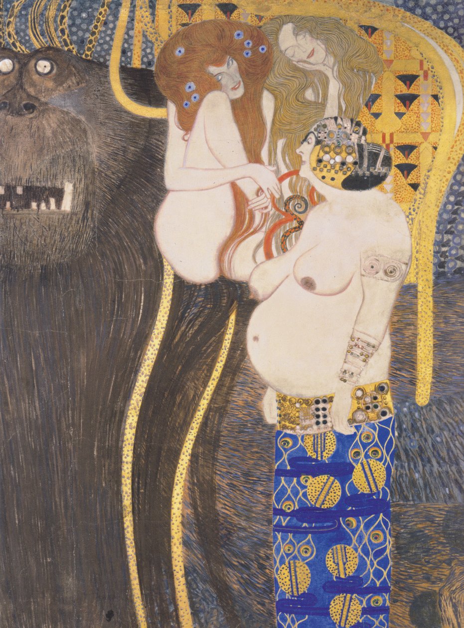 Typhoeus und Wollust, Unkeuschheit, Unmäßigkeit von Gustav Klimt