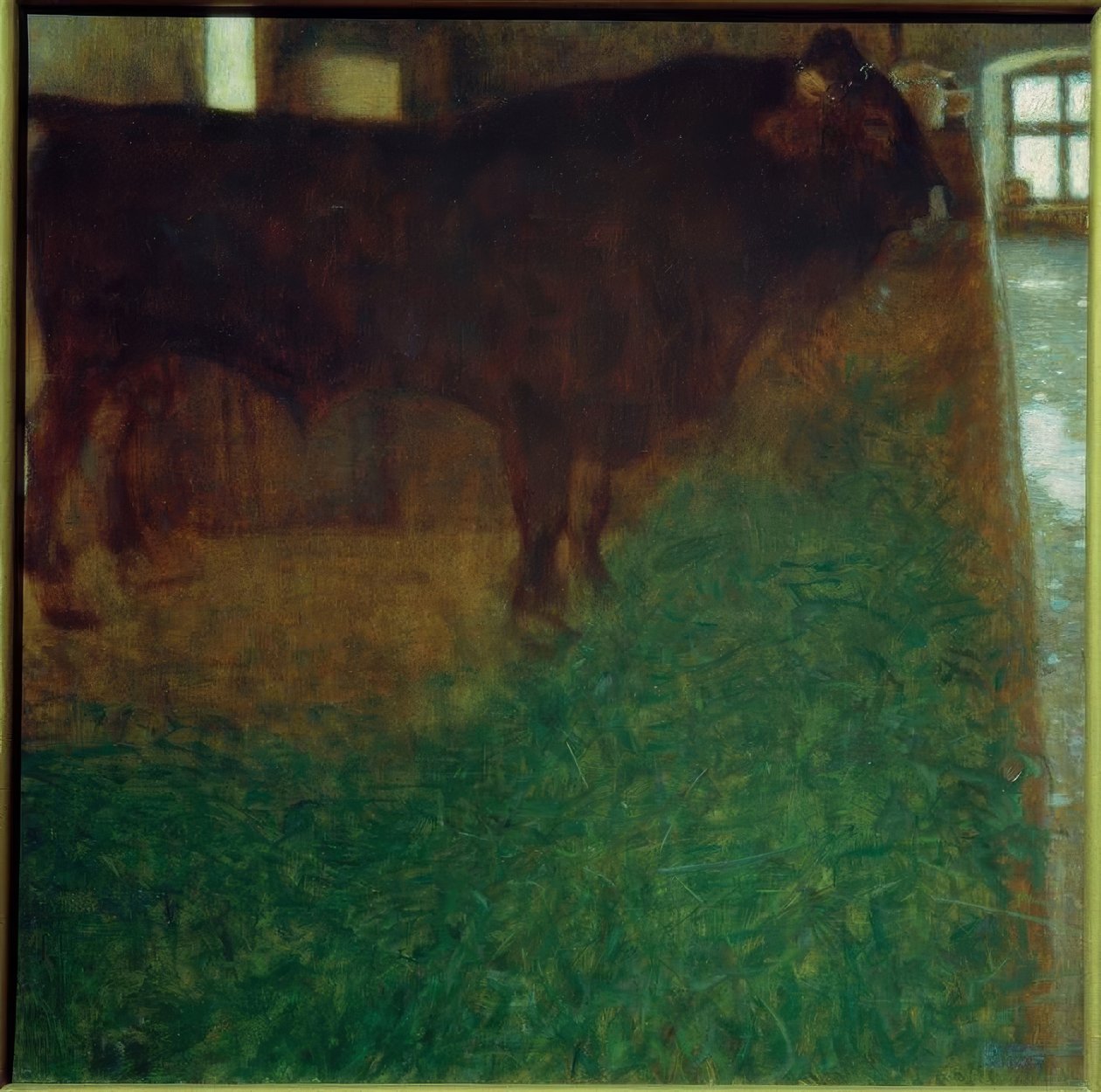 Der schwarze Stier (Der Stier Martin) von Gustav Klimt