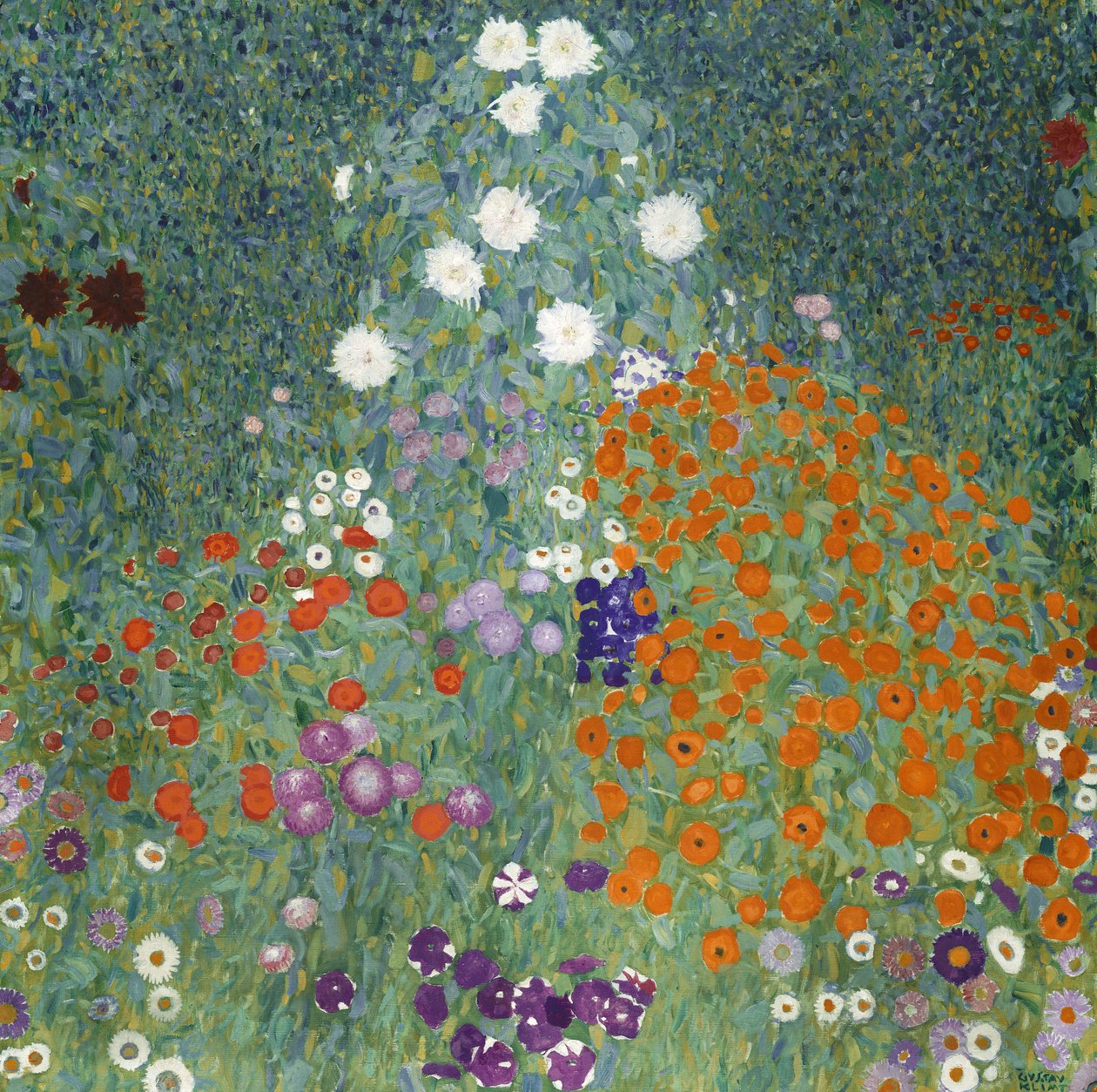 Blumengarten, 1905-07 von Gustav Klimt