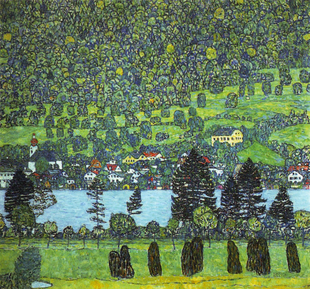 Klimt - Unterach am Attersee, 1916 von Gustav Klimt