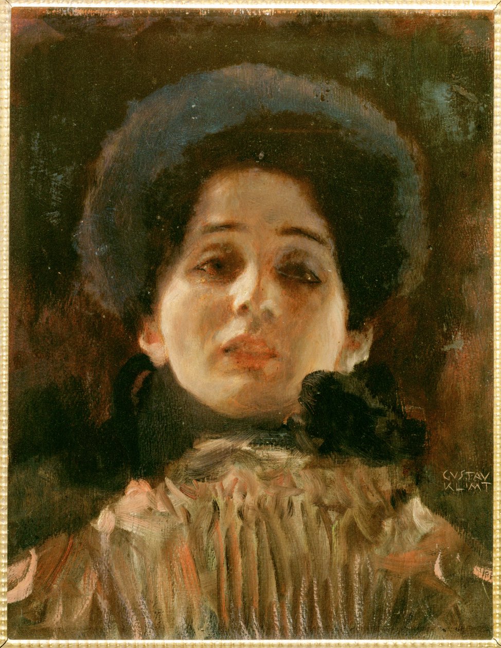 Porträt en face einer Frau von Gustav Klimt