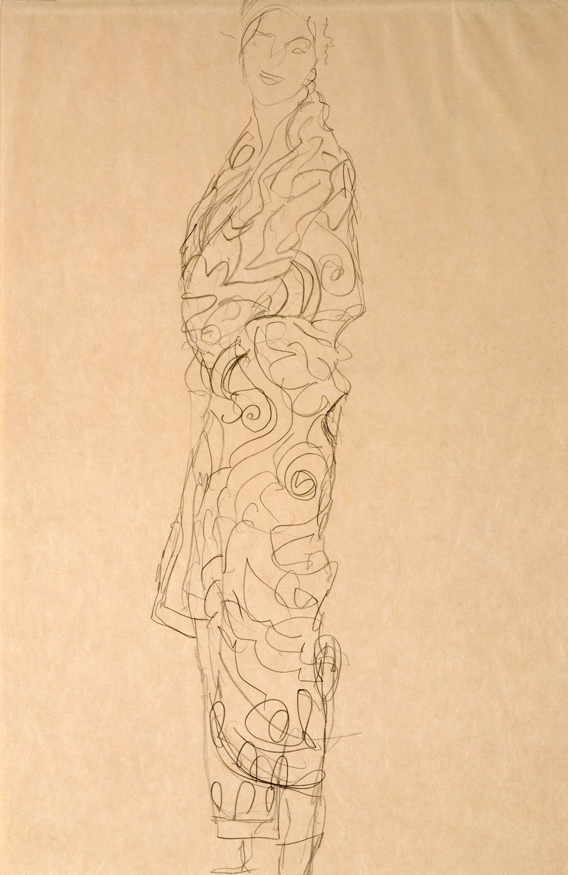 Frau im Kimono von Gustav Klimt