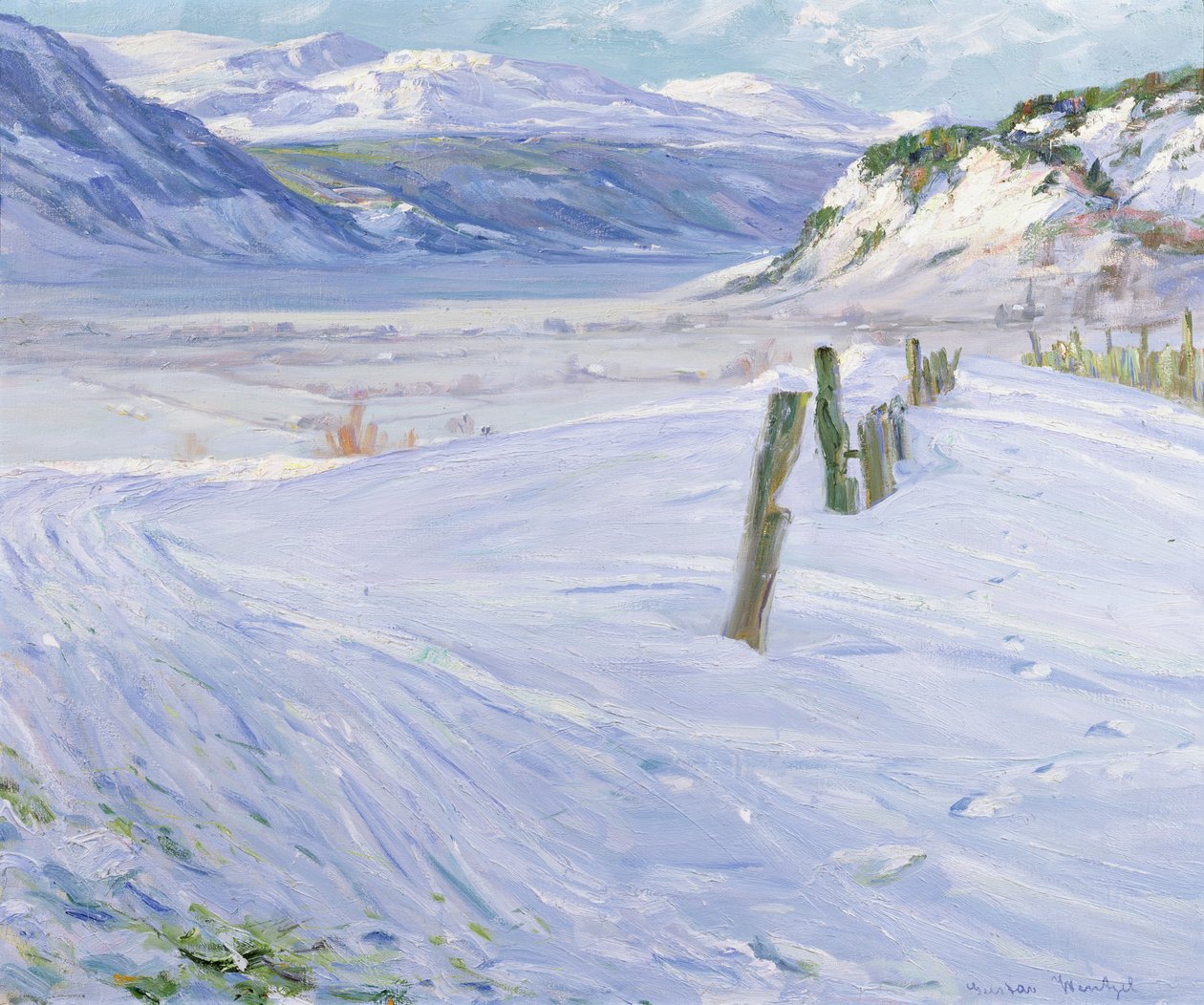 Winterlandschaft von Gustav Wentzel
