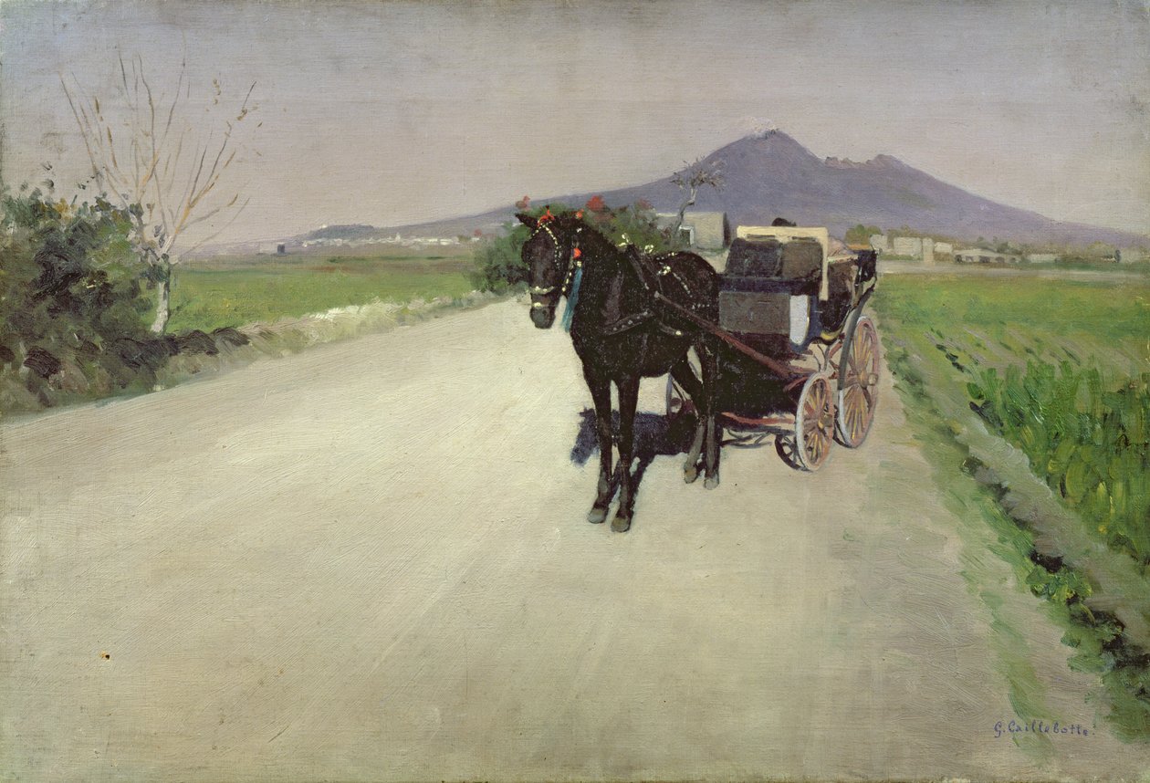 Eine Straße in Neapel von Gustave Caillebotte