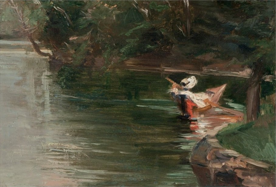 Ufer der Yerres von Gustave Caillebotte