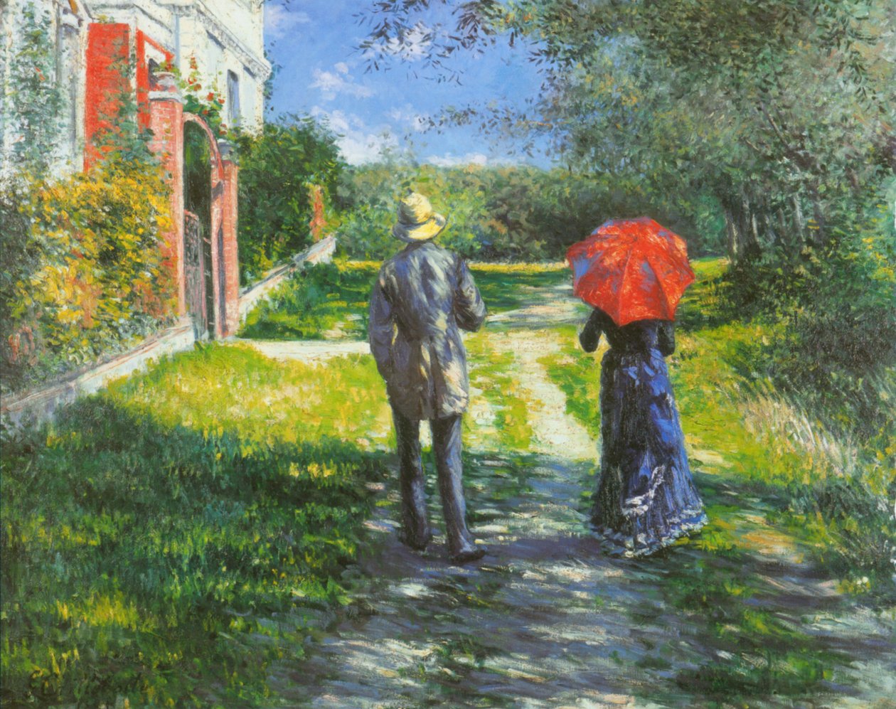 Steigender Weg von Gustave Caillebotte