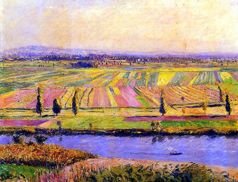 Die Ebene von Gennevilliers von Gustave Caillebotte