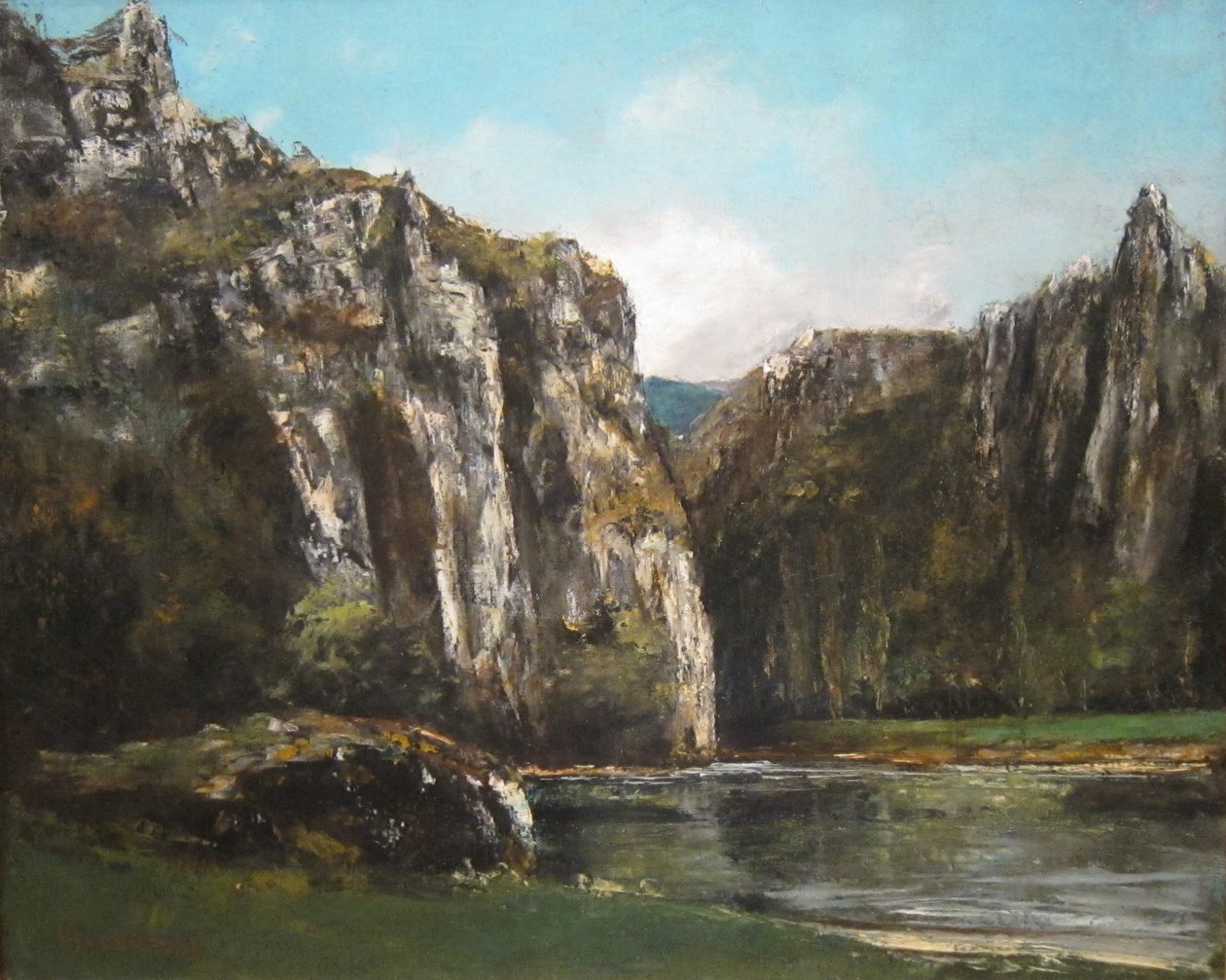 Eine Schlucht im Jura von Gustave Courbet