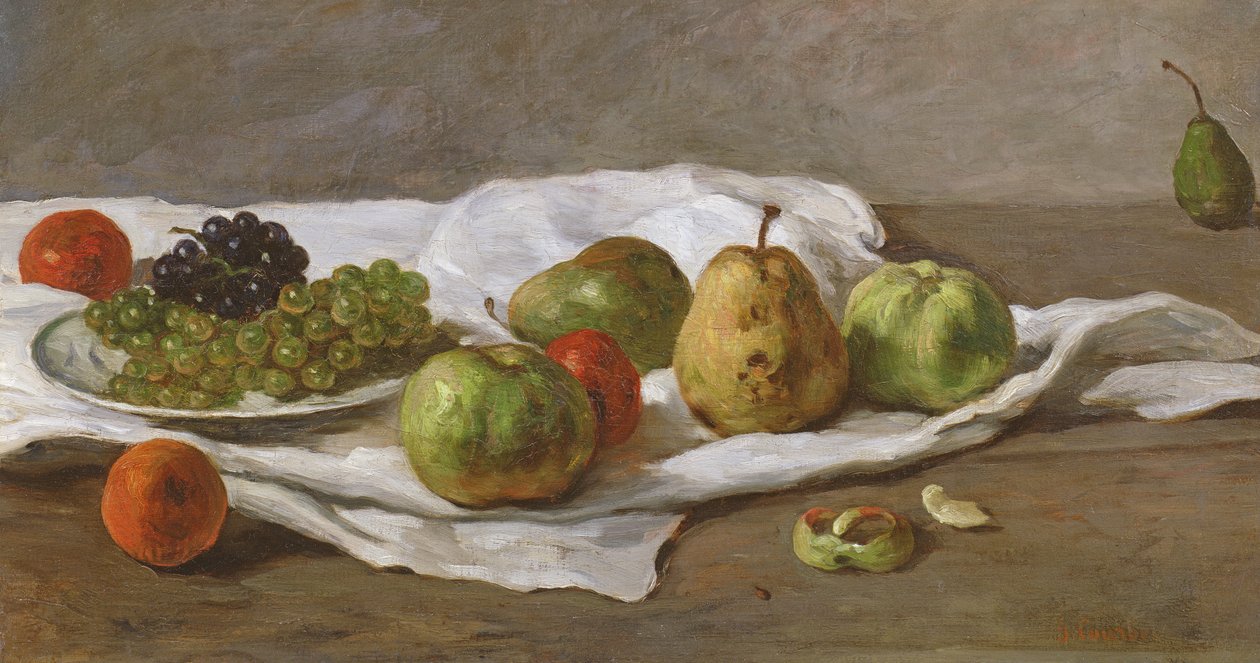 Äpfel, Birnen und Trauben von Gustave Courbet