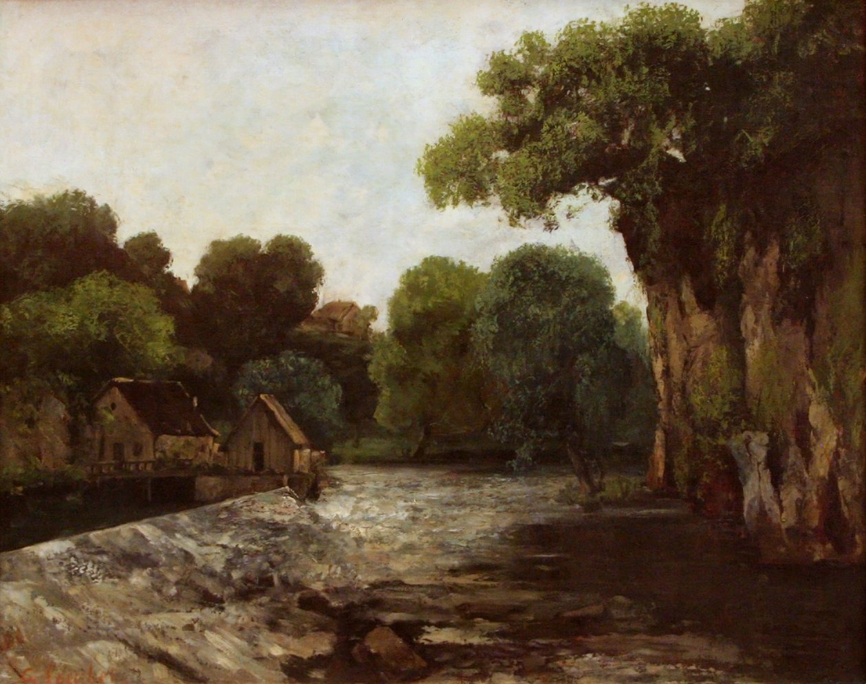 Das Mühlwehr von Gustave Courbet