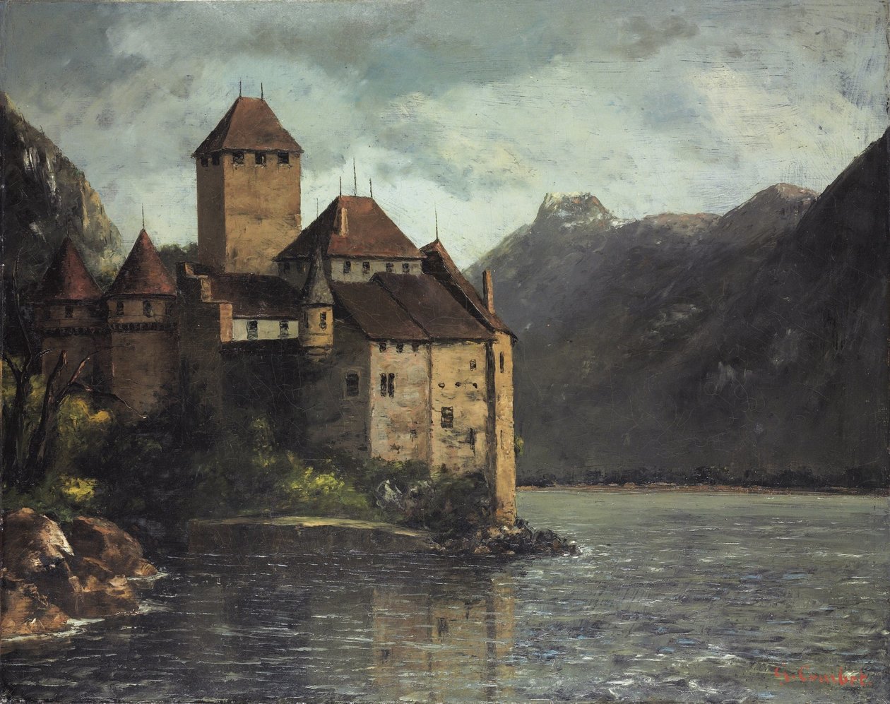 Das Schloss Chillon von Gustave Courbet