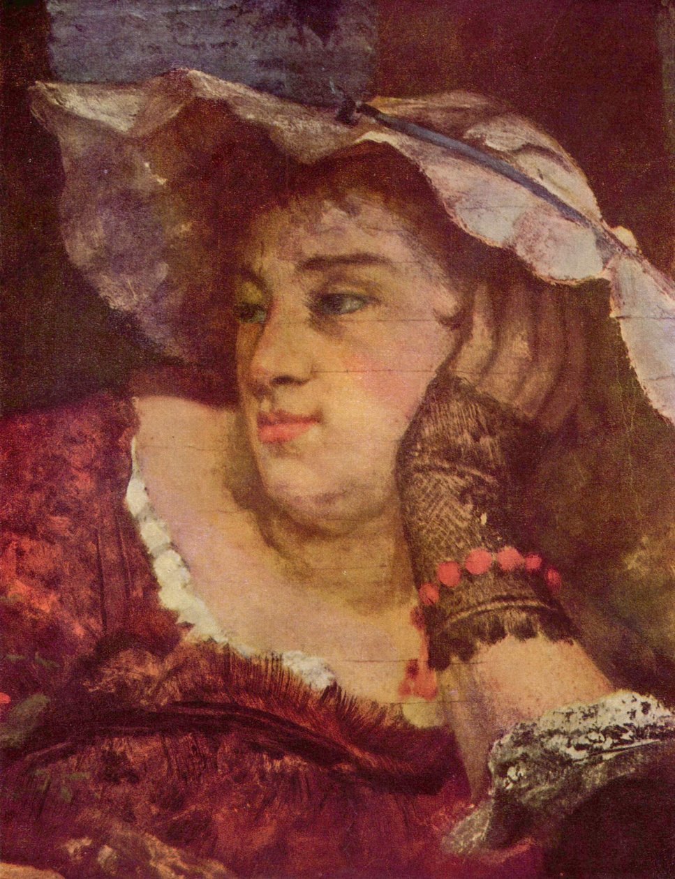 Mädchen an der Seine von Gustave Courbet
