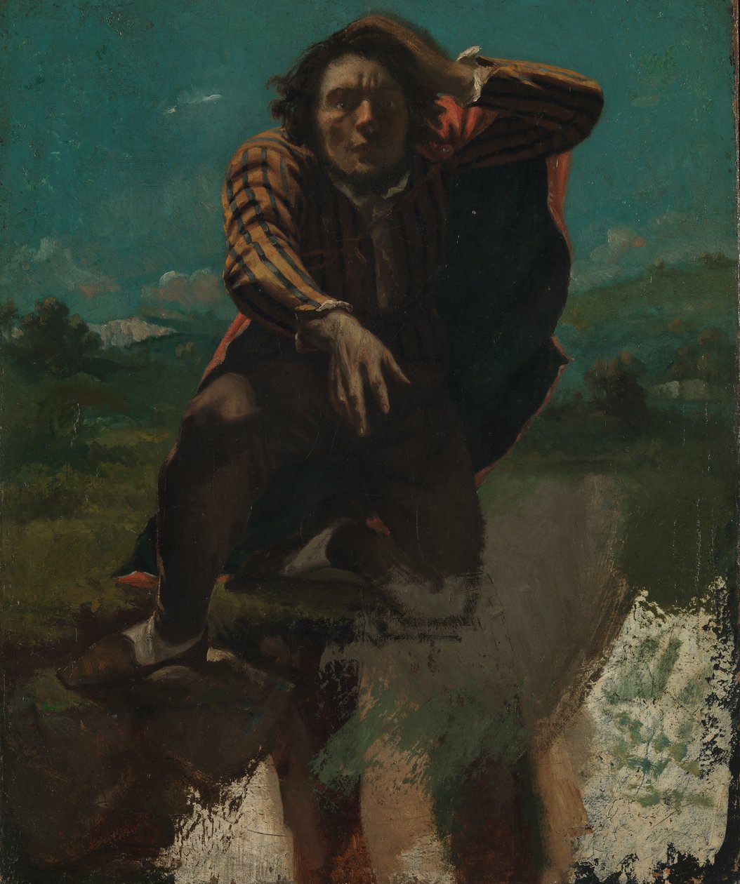 Am Rand des Abgrunds von Gustave Courbet