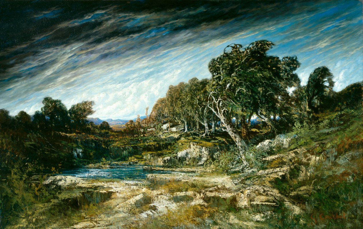 Der Windstoß, ca. 1865 von Gustave Courbet