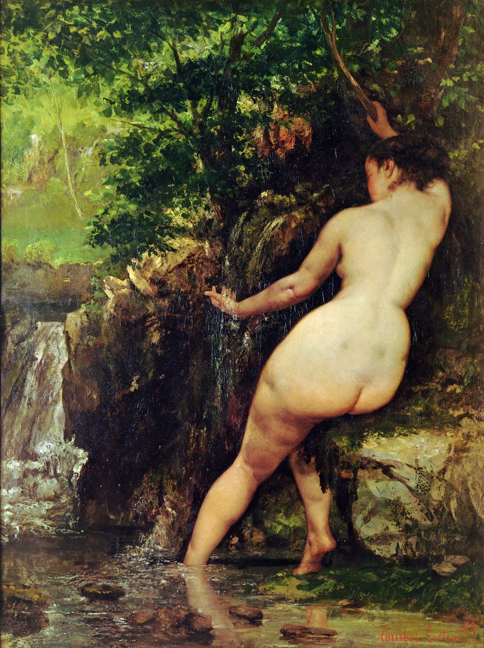 Die Quelle oder Badende an der Quelle, 1868 von Gustave Courbet