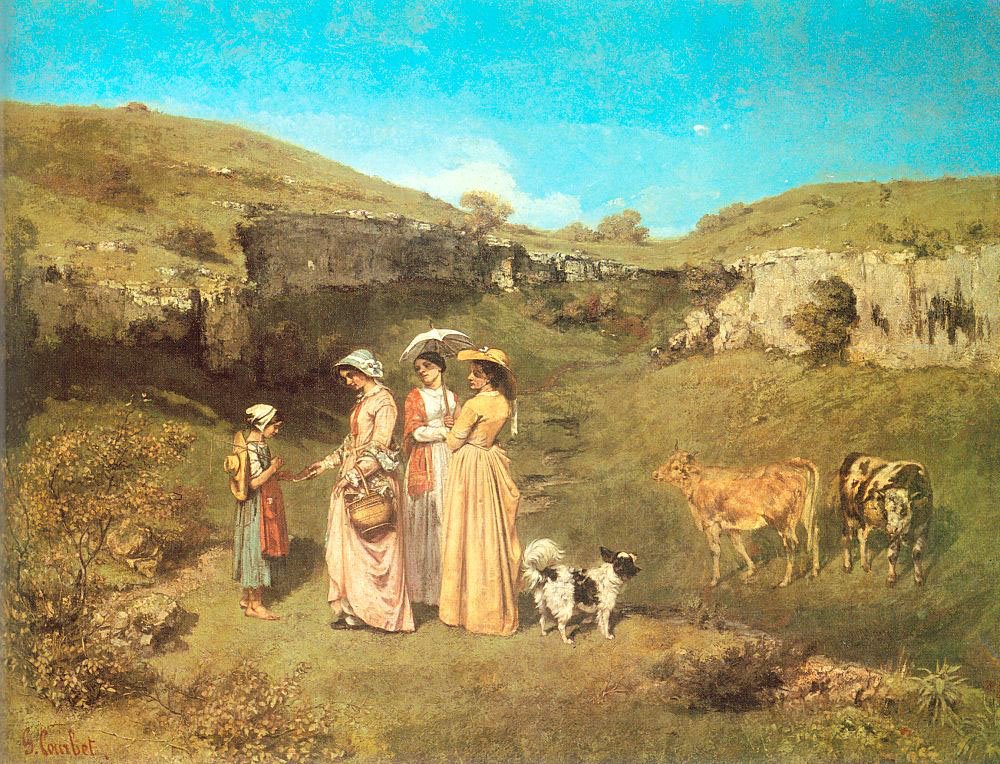Die jungen Damen des Dorfes von Gustave Courbet