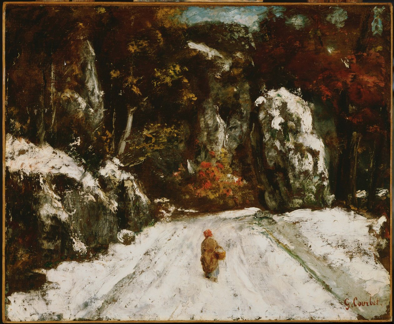 Winter im Jura von Gustave Courbet