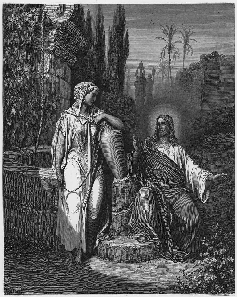 Jesus und die Frau von Samaria von Gustave Dore