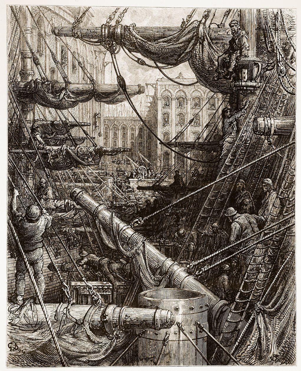 Innerhalb der Docks, aus 