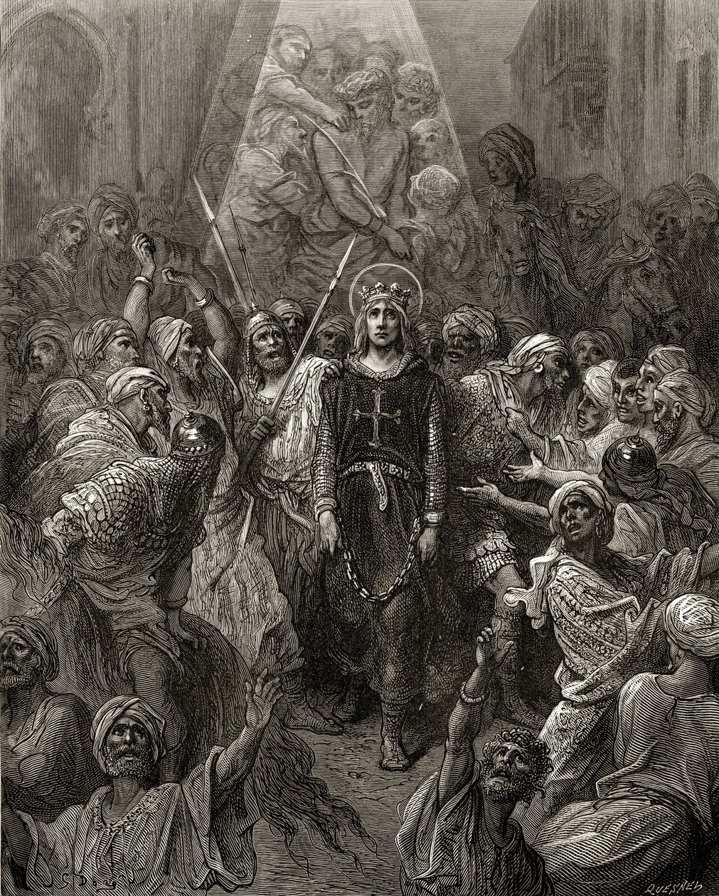 König Ludwig IX. (1214-70) Gefangener in Ägypten, Illustration aus 