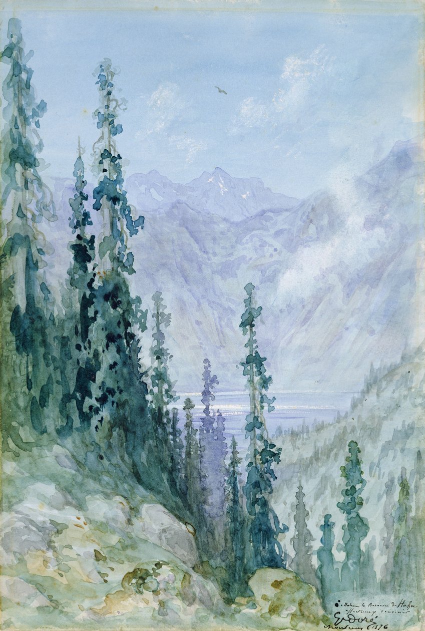 Gebirgslandschaft, 1876 von Gustave Dore