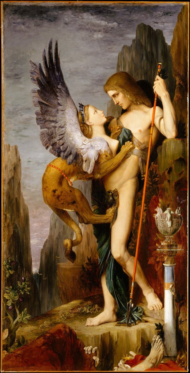 Ödipus und die Sphinx von Gustave Moreau