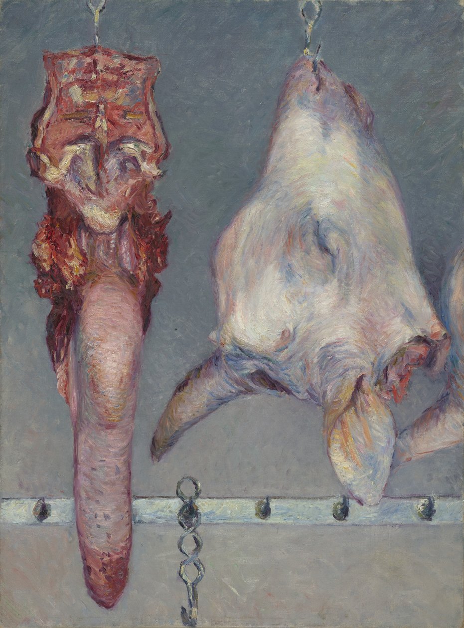 Kalbskopf und Ochsenzunge, ca. 1882 von Gustave Caillebotte