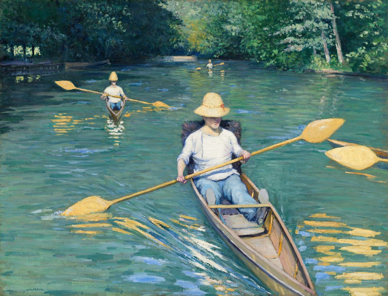 Ruderboote von Gustave Caillebotte