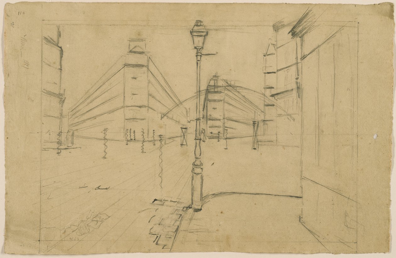 Studie für Pariser Straße; Regentag von Gustave Caillebotte