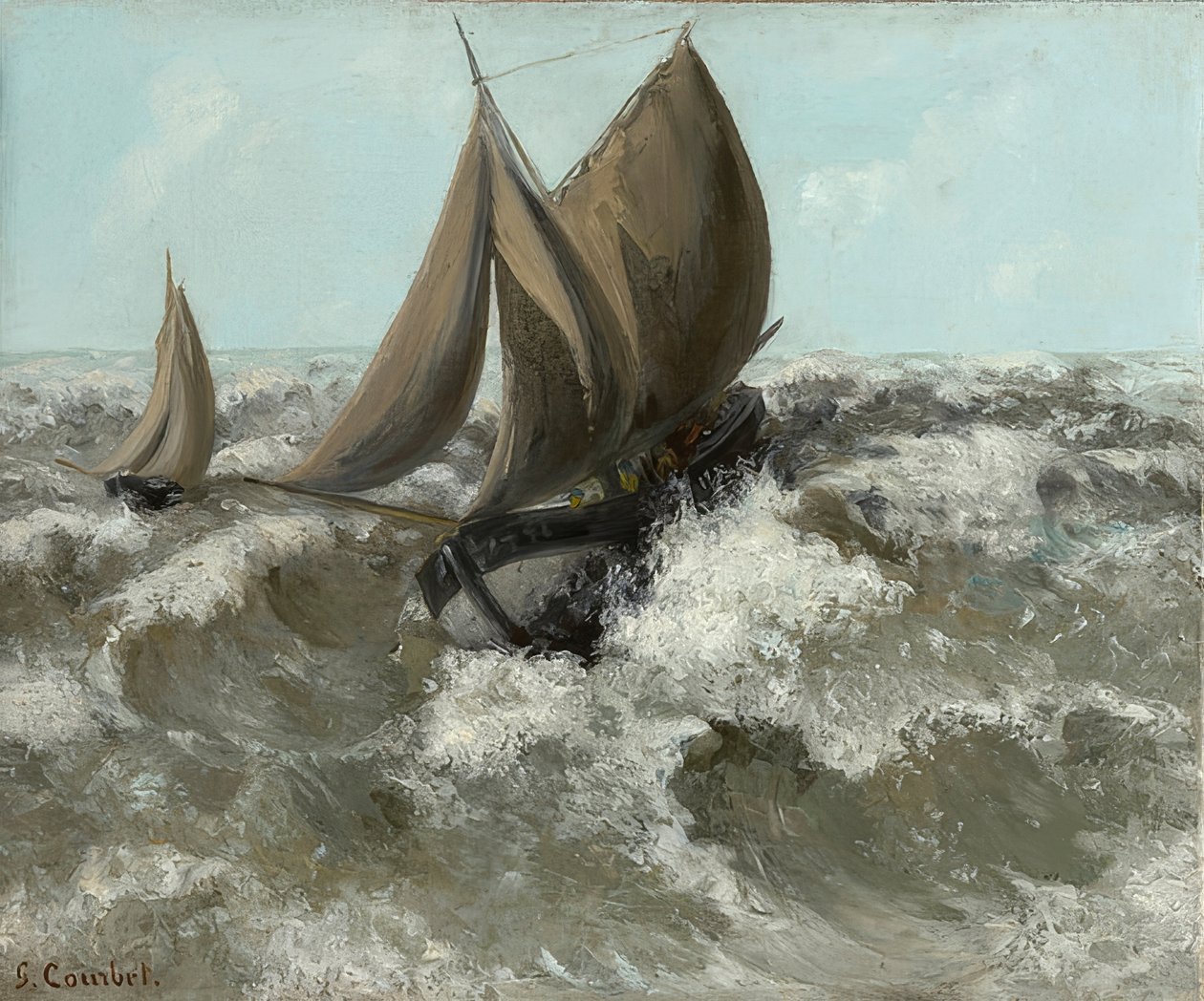 Das Segelboot von Gustave Courbet
