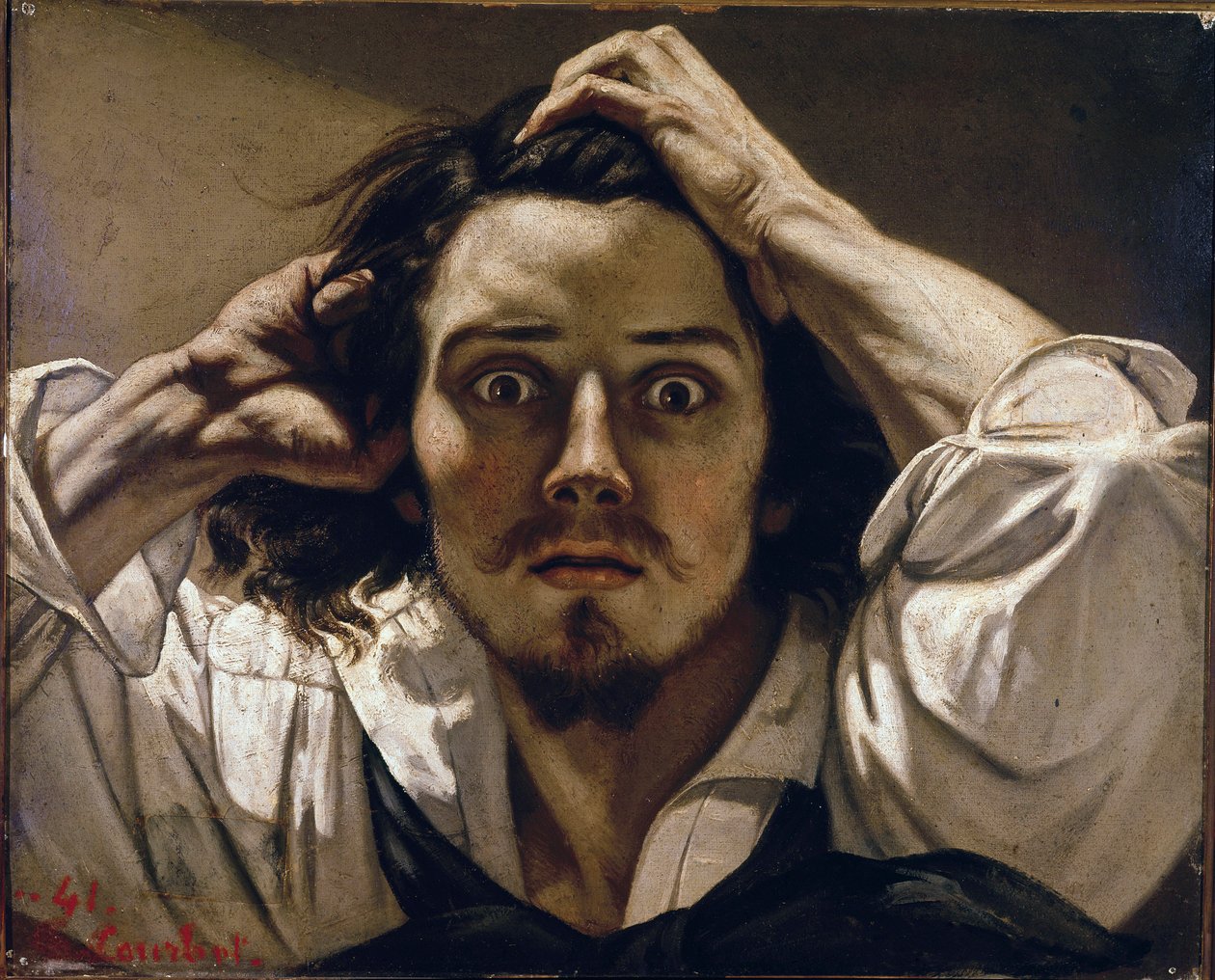 Der Verzweifelte (Selbstporträt) von Gustave Courbet