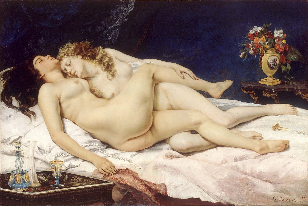 Die Schläfer Le Sommeil von Gustave Courbet