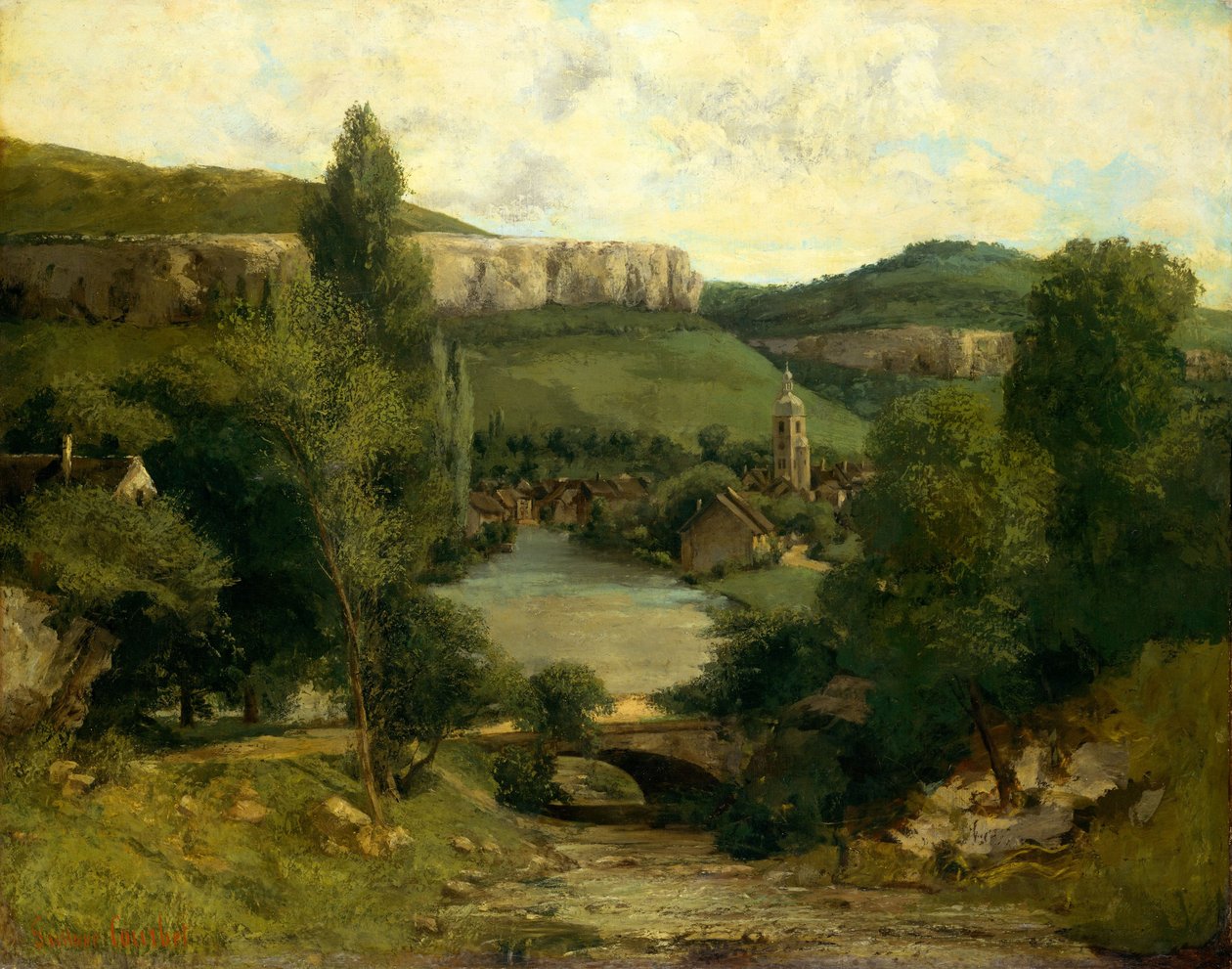 Ansicht von Ornans von Gustave Courbet