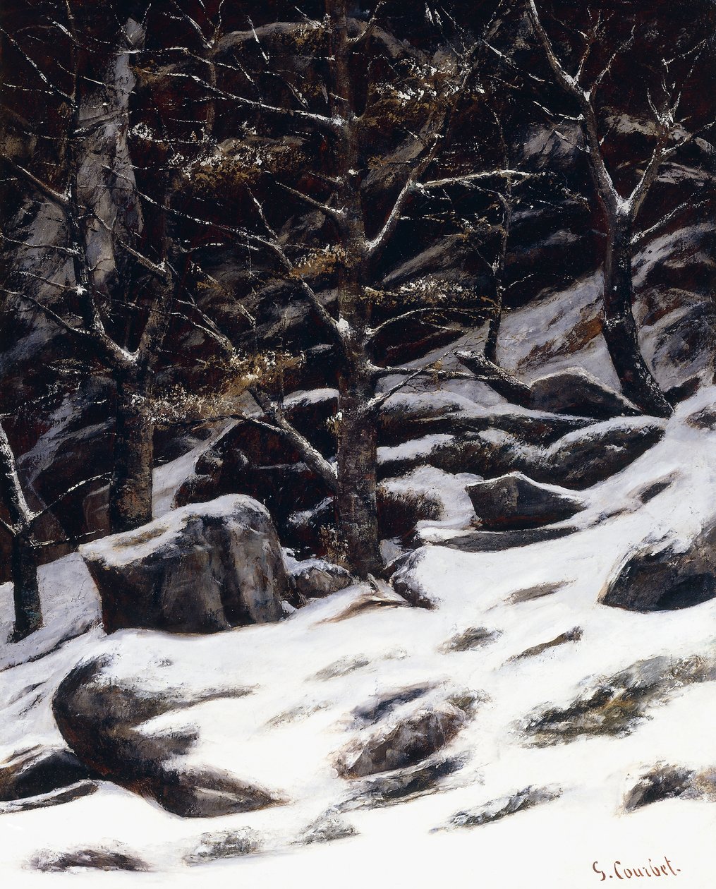 Winter, um 1873 von Gustave Courbet