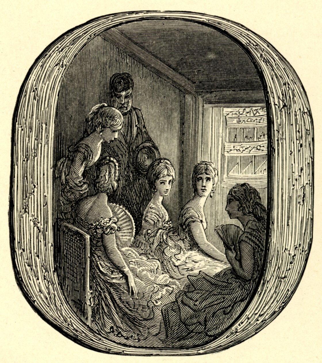 Eine Opernloge bei von Gustave Dore