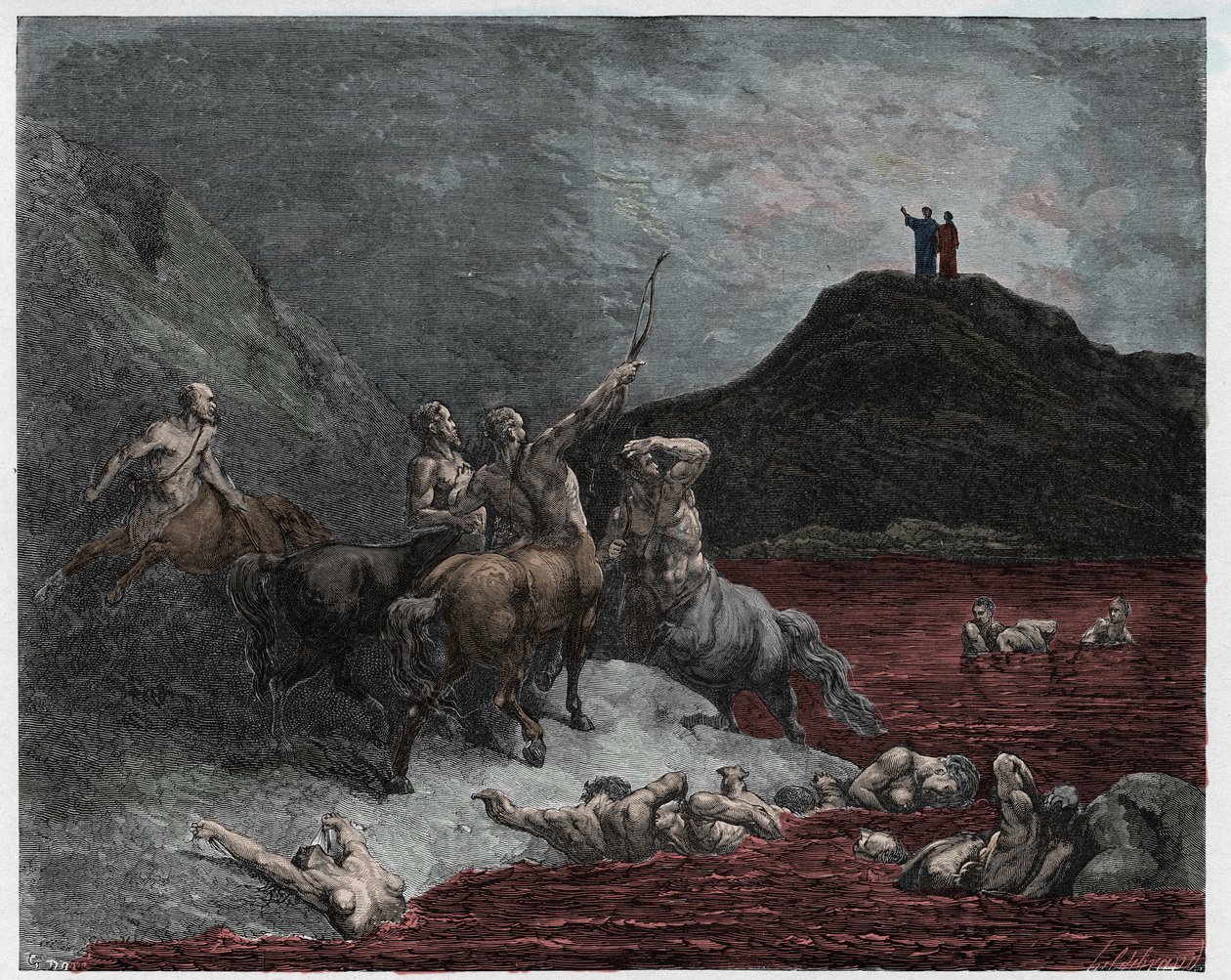 Inferno, Gesang 12: Nessus von Gustave Dore