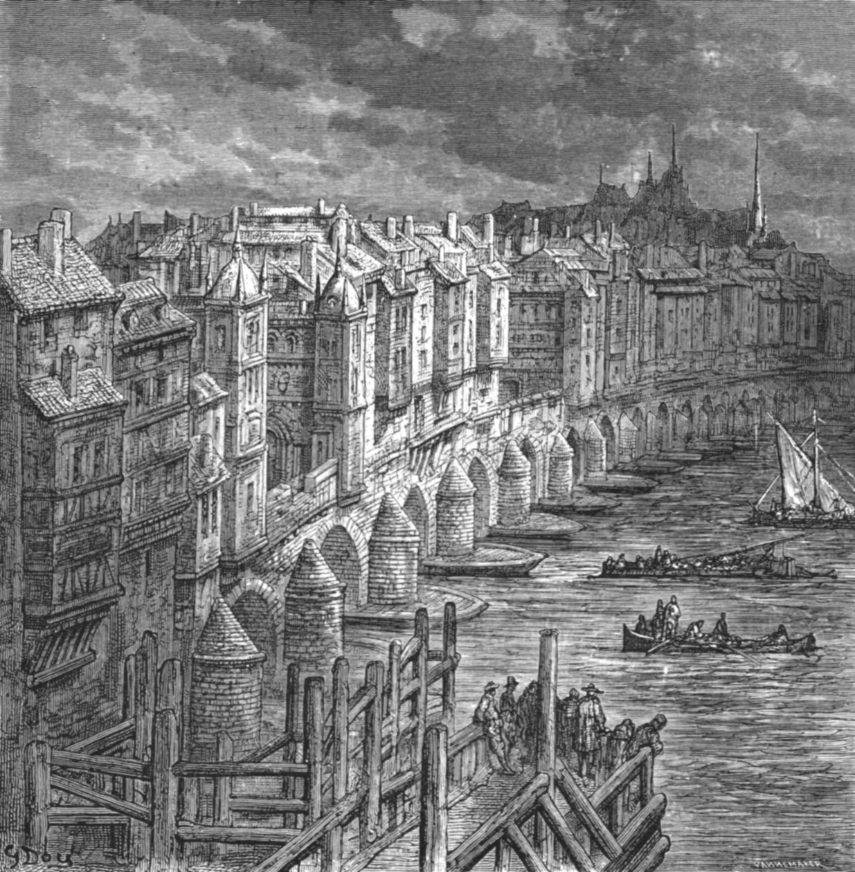 London Bridge, 1694, 1872 von Gustave Dore